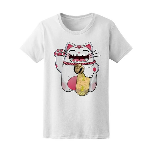 Pink Lucky Cat T-Shirt Men -Image by Shutterstock, Male 4X-Large