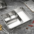 thumbnail image 2 of Stainless Steel TRAY PLATE vegetable Food Rectangular Serving decoration Kitchen, 2 of 5
