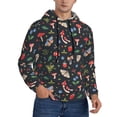 thumbnail image 2 of Sigee Forest Flora and Insects for Men's Pullover Hoodie Sweatshirts Adult Casual Long Sleeve Sweatshirts ,Sizes S-4XL-3X-Large, 2 of 7