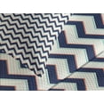 thumbnail image 4 of Ambesonne Zig Zag Quilted Bedspread Set 3 Pcs, Geometric Retro Funky, King Size, Multicolor, 4 of 5