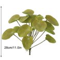 thumbnail image 2 of Hojas de follaje artificial Simulación de plástico Decoración de vegetación Oficina en casa Decoración de plantas falsas, Amarillo verde Scienceny HA8164-03B, 2 of 6