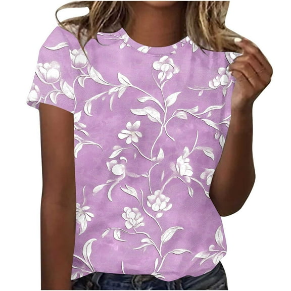 Lumivie Going Out Tops For Women Sexy Pink Western Tshirts For Women Short Sleeve Blouses For Women Casual Women'S T Shirts Graphic Country