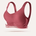 thumbnail image 3 of Backless Bra Women Seamless Bra Feature V-Neck Full-Figure Bra Style W-503 Red M, 3 of 8