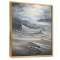 thumbnail image 2 of Designart "Desert Sandstorm Euphony Impasto" Landscape & Nature Floater Framed Wall Art Living Room, 2 of 7