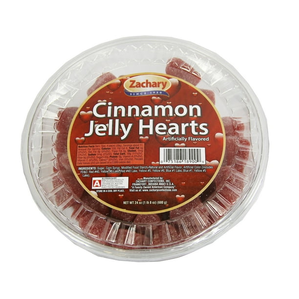 Zachary Cinnamon Jelly Heart Candy, 24 oz. Tub