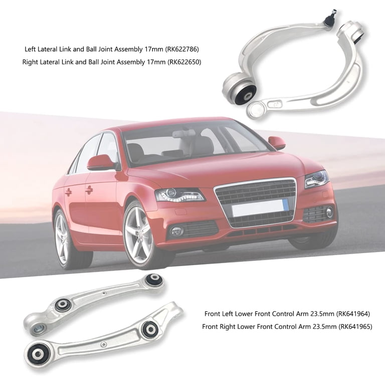 Front Lower Forward Ball Joints For Audi A4 & Q5 (2009-2012) - Pair, Includes Boots & Hardware