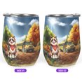 thumbnail image 2 of Goodbye Summer Ragdoll Hello Fall Time for School 12oz Stainless Steel Wine Tumbler Insulated Cup with Lid Cat Lover Kitten Owner Gifts Idea - 02014, 2 of 5