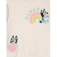 thumbnail image 4 of Bluey Toddler Girls' 2-Piece Fleece Sweatshirt and Leggings Set Cream Mint, 4 of 6