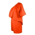 thumbnail image 4 of LOVZFMLL Women's Fashion Bodyguard Set With One Line Neck And Off Shoulder Loose Two Piece Set Orange XXL, 4 of 6