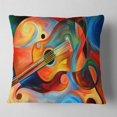 thumbnail image 2 of Musique et Rythme - Oreiller Abstrait - 16x16, 2 of 5