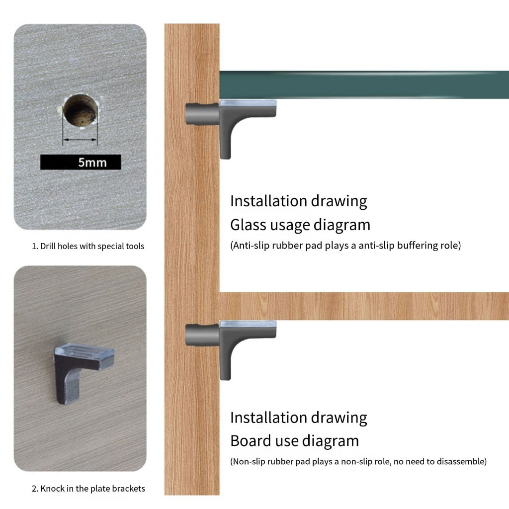 TIERPOP 200Pcs Shelf Studs Pegs Pin Furniture Brackets Holder Cabinet Shelf Pegs for Fixing Wood Glass Layer Board