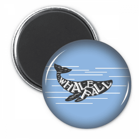 

Whale Drop Outline Swimng Refrigerator Magnet Sticker Decoration Badge
