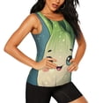 thumbnail image 2 of Rocae Adorable Kawaii Fennel Character for Women's Workout Tank Top Sleeveless Tops Athletic Tank Tops for Women-XX-Large, 2 of 7