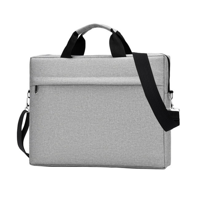 Grey Grey Lightweight Laptop Bag 15 16 Inch Notebook Shoulder Briefcase With Handle For Office And Business