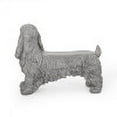thumbnail image 5 of GDF Studio Rayshon Outdoor Cocker Spaniel Dog Bench, Gray, 5 of 9