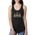 thumbnail image 2 of Wild Bobby Merry Christmas Gold Glitter Christmas Tree Design Sweater | Holiday Women Racerback Tank Top, 2 of 5
