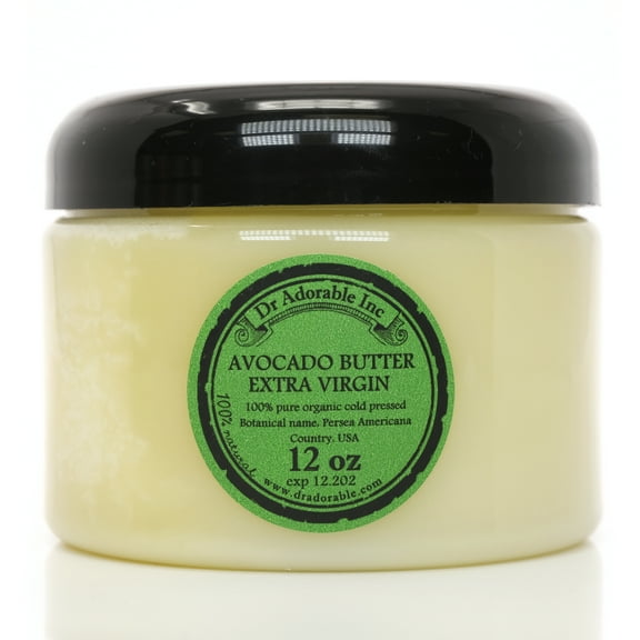 Dr Adorable - 12 oz - Avocado Butter Extra Virgin - Unrefined Organic Fresh Natural