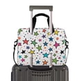 thumbnail image 2 of FORMRS 16" Laptop Bag Carrying Sleeve Case with Handle Travel Shoulder Briefcase, Green Stars, 2 of 8