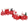 thumbnail image 2 of Wooden Train Toy Cartoon Train Model Christmas Home Decoration Festival Desktop Craft, 2 of 9