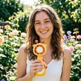 thumbnail image 6 of Cute Animal Giraffe Cow Handheld Mini Fan, USB DC Rechargeable Portable Pocket Fan, 2-In-1 Desktop Standing Quiet Personal Cooling Fan for Outdoor Dorm Summer 5.90 × 2.16 Inch, 6 of 7