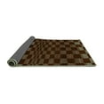 thumbnail image 2 of Ahgly Company Indoor Rectangle Checkered Turquoise Blue Modern Area Rugs, 8' x 12', 2 of 4