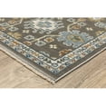 thumbnail image 3 of Woven Trends Mamluk - KEI01 - Classic Traditonal Style, Floral Motif Pattern, Pet & Family Friendly, Living Room, Dining Room, Office, Low Pile Polyester Area Rug in Grey - 5' x 8', 3 of 3
