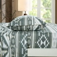 thumbnail image 4 of Chezmoi Collection 4-Piece Southwestern Geometric Motif Sheet Set California King Size, Multicolor Gray White Light Brown Printed Brushed Microfiber Lightweight Breathable Deep Pocket Bed Sheets, 4 of 9
