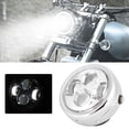 thumbnail image 1 of Fydun Moto Phare Universel Vintage Rond Moto LED Phare Lampe Modification Accessoire, 1 of 8