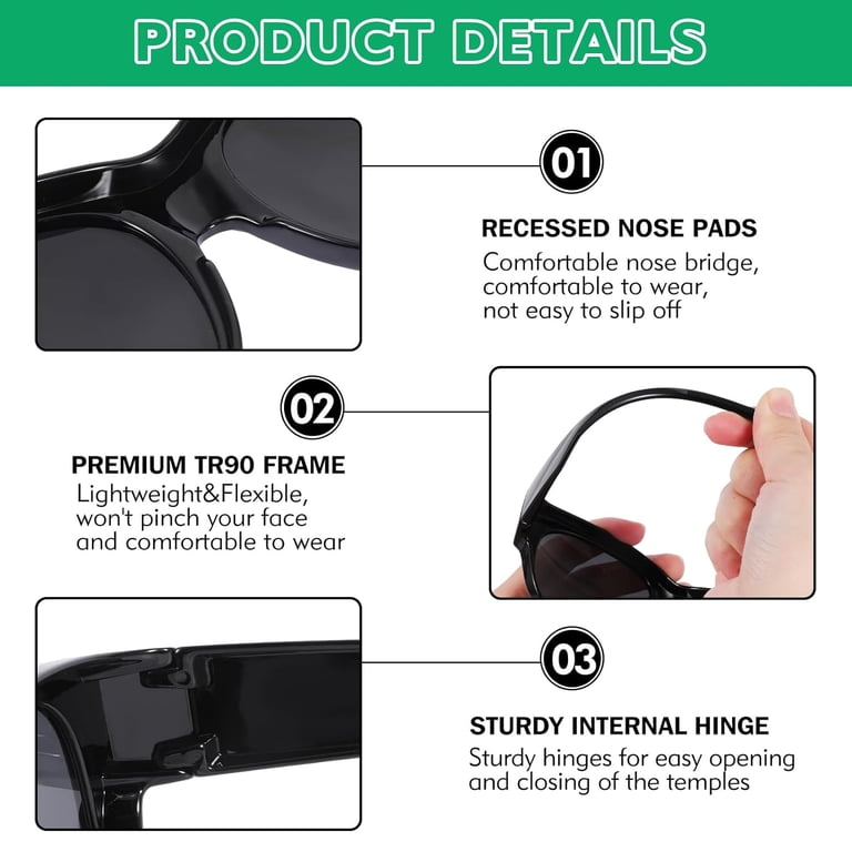 Polarized Sunglasses Fit Over Glasses for Men Women  display picture 3