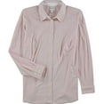thumbnail image 4 of Charter Club Womens Fresh Twist Button Up Shirt, Pink, Plus Size, 3X, 4 of 5