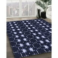 thumbnail image 3 of Ahgly Tapis Rectangulaire Lavable en Machine Intérieur Transitionnel Bleu Nuit, 7 Pieds x 9 Pieds, 3 of 7