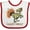 White and Red, variant on Inktastic Clever Turkey Thanksgiving Dinosaur Boys or Girls Baby Bib