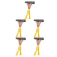 thumbnail image 1 of sweethay Calcetines altos hasta el muslo a rayas Día de San Valentín Mujer Accesorios Raya blanca amarilla Type1 NO1, 1 of 6