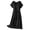 X-41Black, variant on YMNXA Women's Maternity Dress Short Sleeve Crew Neck Solid Color Button Comfortable Breathable Pregnant Dresses For Casual Daily Wear,Black,L