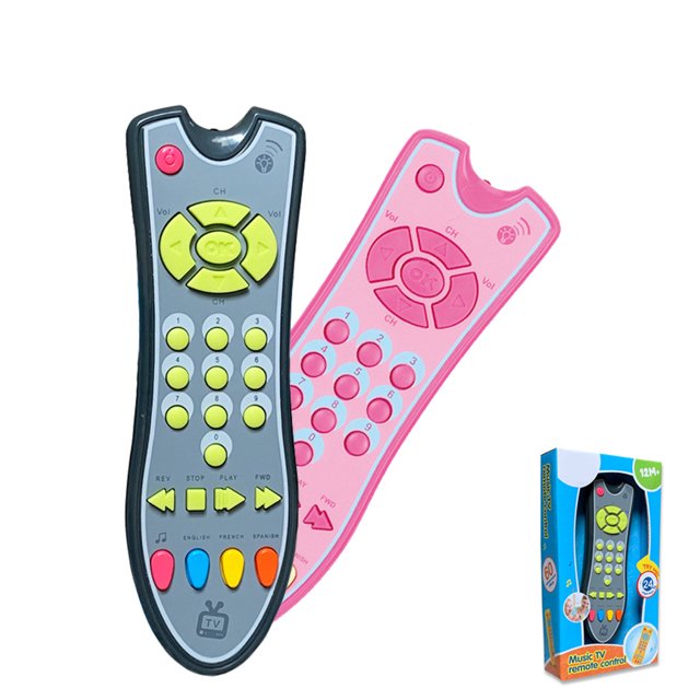 XWSHYW Juguete para Niños Juguete de Control Remoto de Tv Musical para Niños con Luz y Sonido Aprendizaje de Educación Temprana