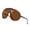 Coffee, variant on Trendy Oversized Sunglasses for Women Men Fashion Shield Goggles Aviator UV400 Protection Sun Glasses