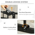 thumbnail image 4 of PawHut Dog Gate with Cat Door, Stair-Fit, Auto Close, Black, 29-31.5", 4 of 10