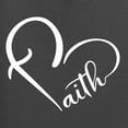 thumbnail image 5 of Wild Bobby Heart Made Of Faith Inspirational/Christian Women Graphic Tee, Charcoal, X-Large, 5 of 5