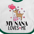 thumbnail image 4 of Inktastic Nana Loves Me Grandchild Valentine Deer Girls Baby Bib, 4 of 4