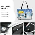 thumbnail image 3 of Daiia Christmas Snowman In The Snow Beach Travel Bag - Water-Resistant Beach Bag, Lightweight Tote with 7 Pockets for Women and Men - Gym,Pool,Camping,Reusable Grocery Bag, 3 of 7
