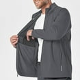 thumbnail image 6 of Wink Knits and Layers Men's Fleece Full Zip Jacket, Pewter, XS, 6 of 9