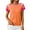 Orange, variant on jinghuiyue Womens Cap Sleeve Tops Spring Summer Crew Neck Color Block Casual Knit T Shirts Lightweight Trendy Pullover Sweater Top S