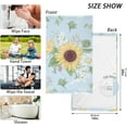 thumbnail image 3 of Dreamtimes Face Hand Towel Set Sunflowers and Wildflowers Watercolor Style Cotton Washcloths, Quick-Dry Highly Absorbent Bath Towel- Pack of 2, 3 of 7