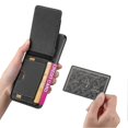 thumbnail image 3 of For Samsung Galaxy S25 Edge Case with Card Holder Kickstand Leather Back Cover, 3 of 3