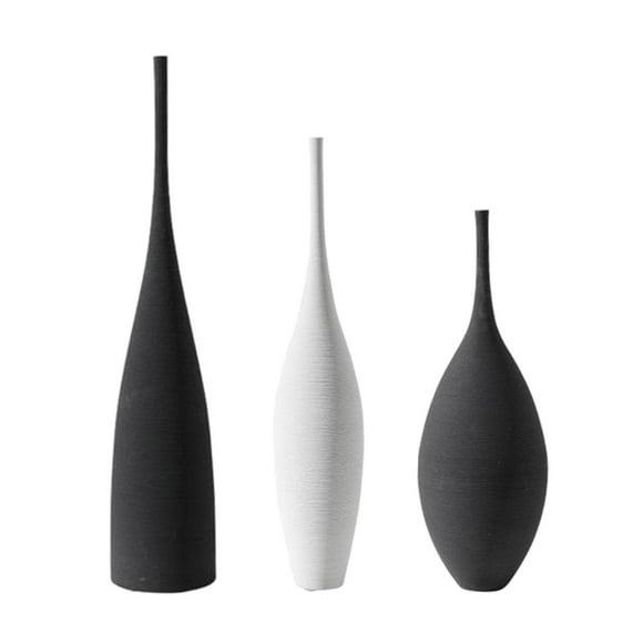 GUOOL 3x Minimalism Flower Vase Bud Vase Tabletop Centerpiece Vase