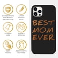 thumbnail image 4 of Case Yard Wooden Case for iPhone-11-Pro-Max Soft TPU Silicone cover Slim Fit Shockproof Wood Protective Phone Cover for Girls Boys Men and Women Supports Wireless Charging Best Mom Ever Design, 4 of 7