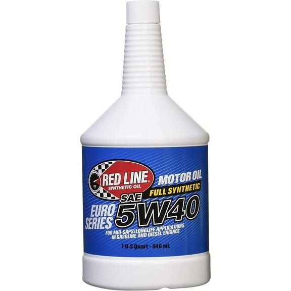 Red Line 12404 Euro-Series 5W40 Oil, 1 Quart, 1 Pack