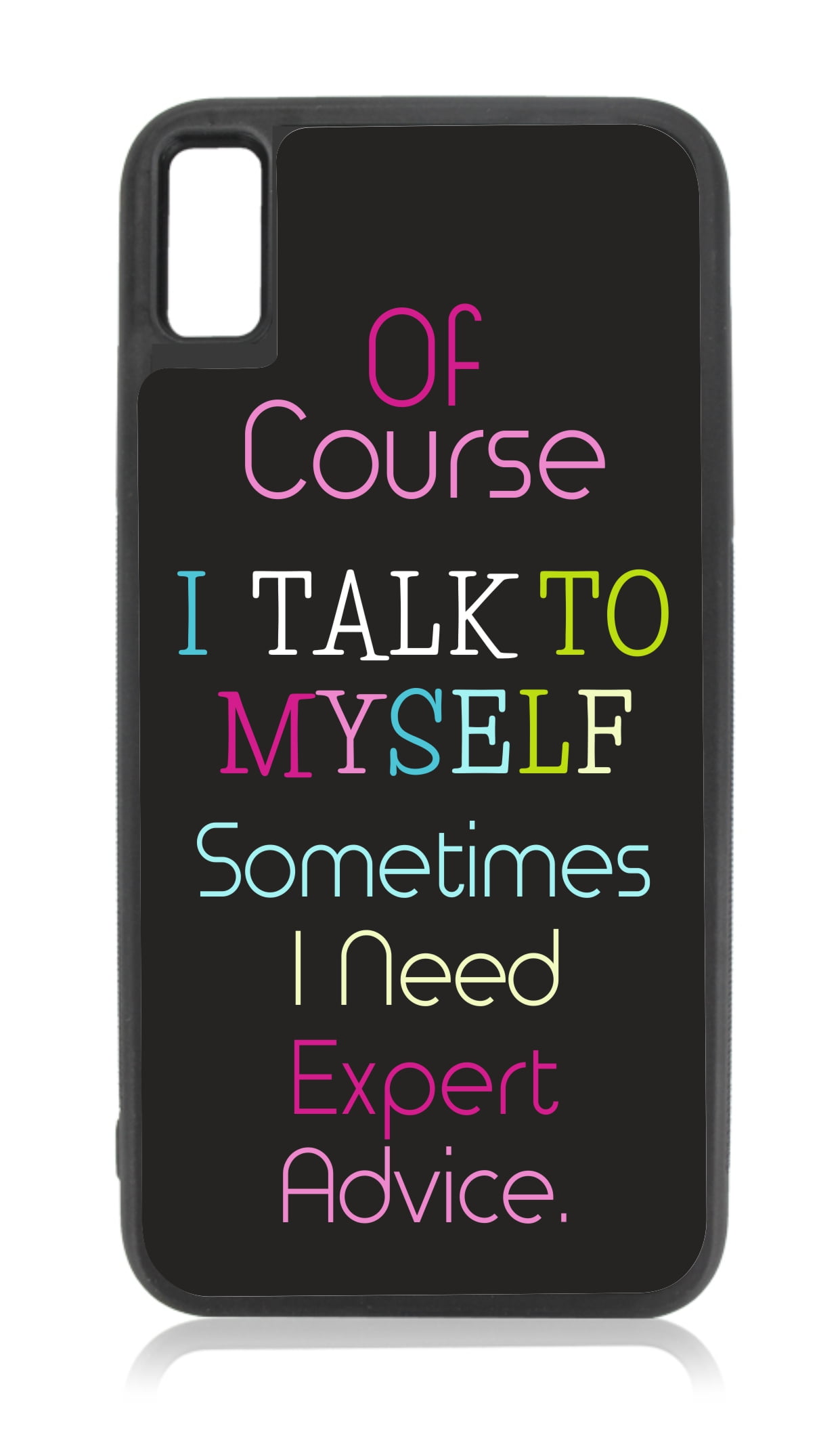 Advice Novelty iPhone XR Quote Cases - XR Quote Case Black Rubber Case for iPhone XR - iPhone XR ...