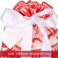thumbnail image 4 of Sacs-cadeaux en Tissu de Noël 7 Pcs, Sac à Cordon, Sac de Rangement en Coton avec 7 Étiquettes, Sacs-Cadeaux Rouges, Sacs pour Friandises, Sacs de Cadeaux pour Décorations et Fournitures de Fête de Noël, 4 of 7