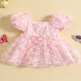thumbnail image 2 of Fille Enfant en Bas Âge Princesse Robe Manches Courtes Papillon Robe, 2 of 9